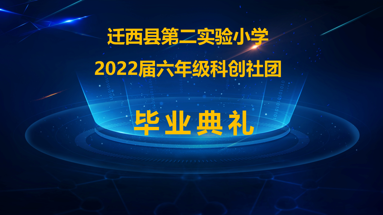 小学2022届六年级科创社团毕业典礼